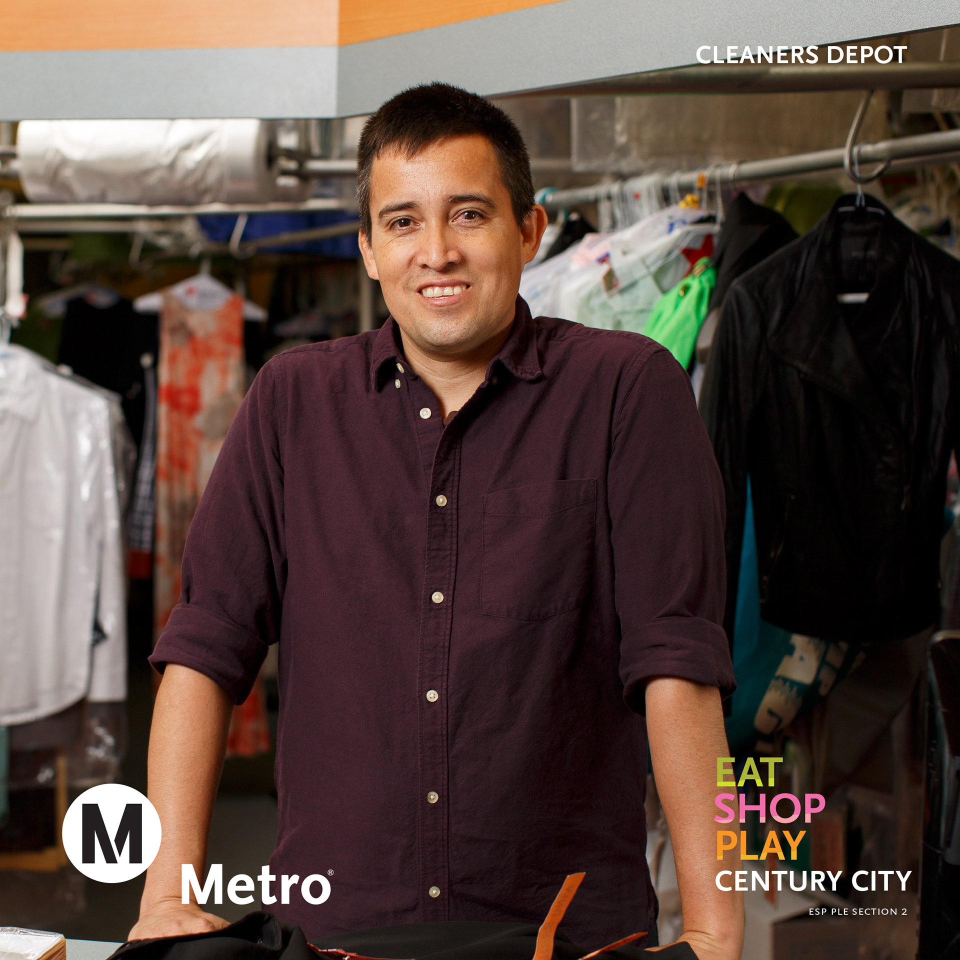 LA Metro Eat Shop Play Cleaners Depot, Century City eblast 2018 / *Design by Metro designer