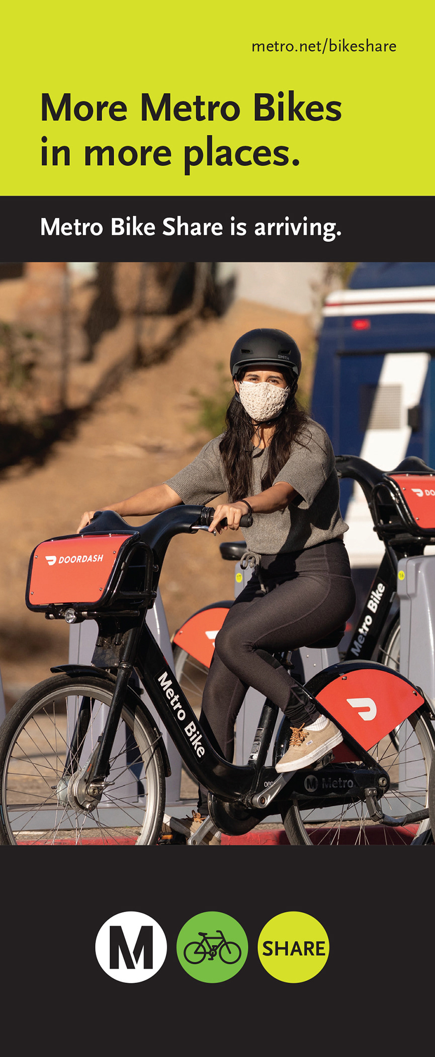 LA Metro Bike Share Westside Take One 2022 / *Design by Metro designer