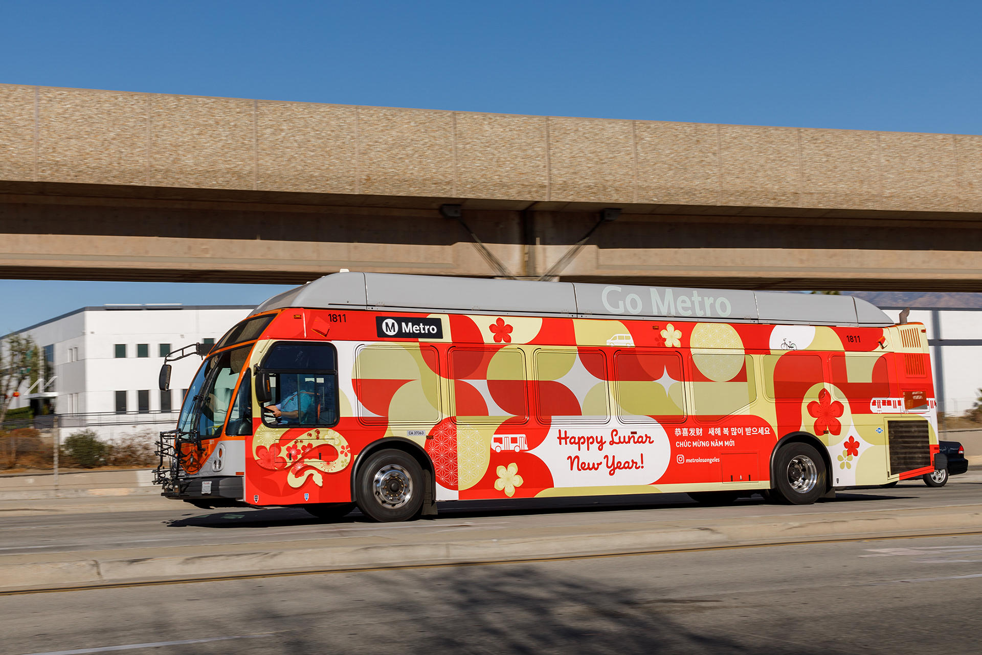 LA Metro Lunar New Year Bus Wrap, El Monte 2025