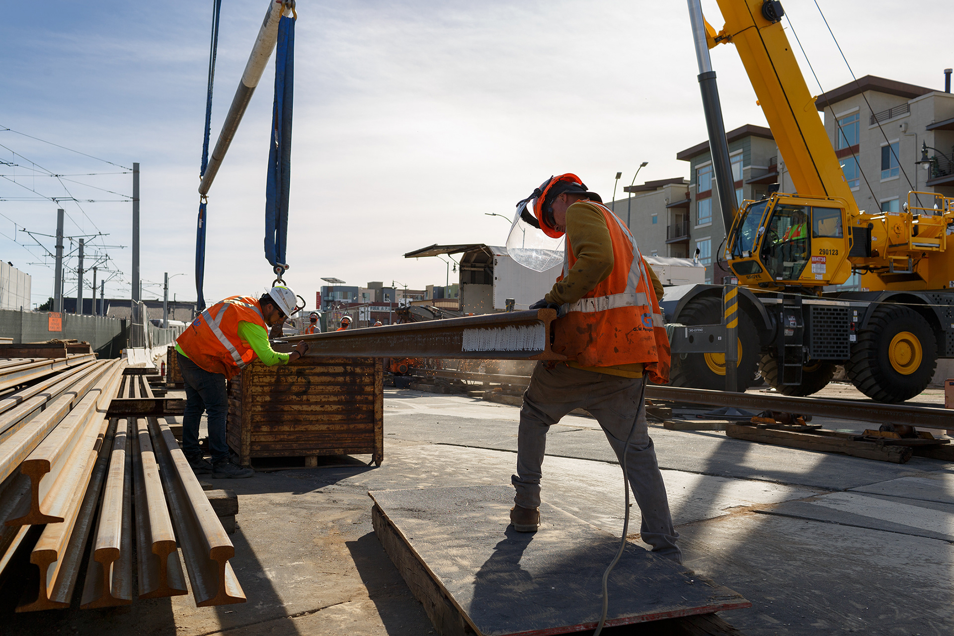 LA Metro Construction at Little Tokyo/Arts District Station 2020