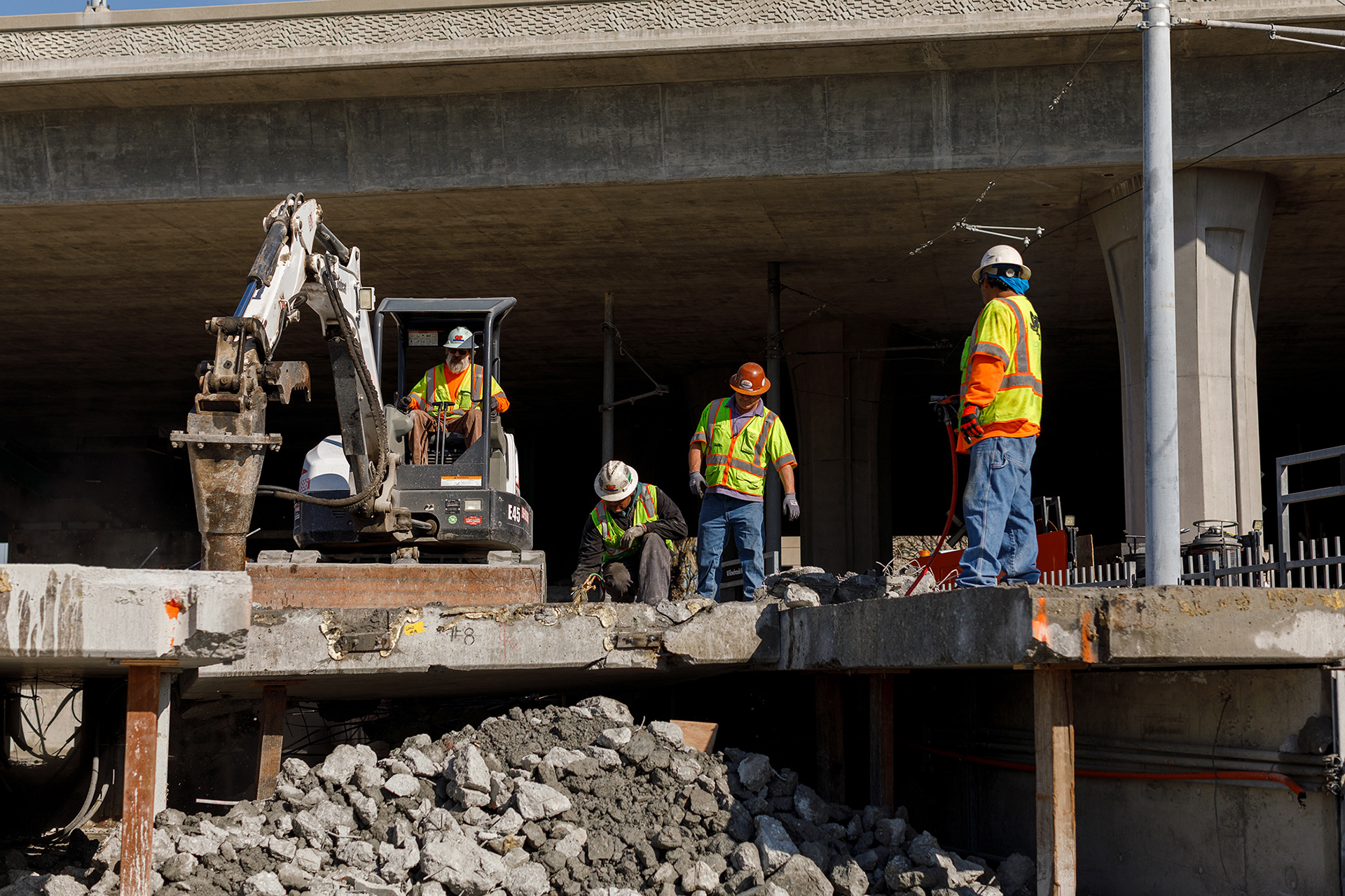 LA Metro Construction at Willowbrook/Rosa Parks Station 2019
