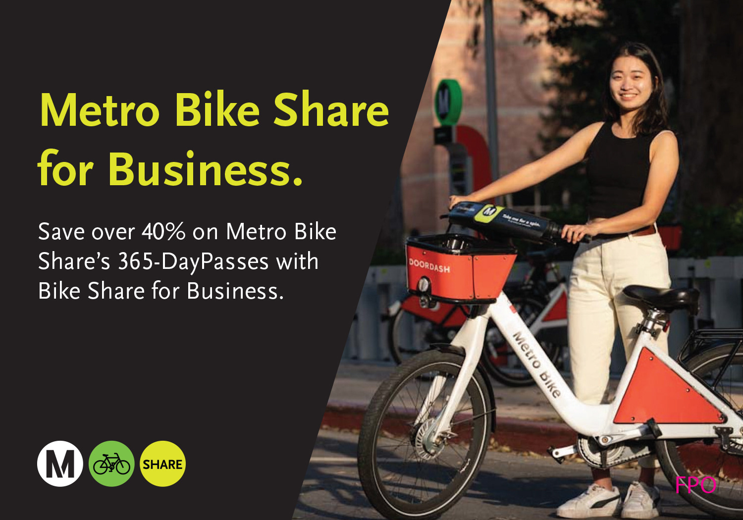 LA Metro Bike Share for Business Digital Ad 2022