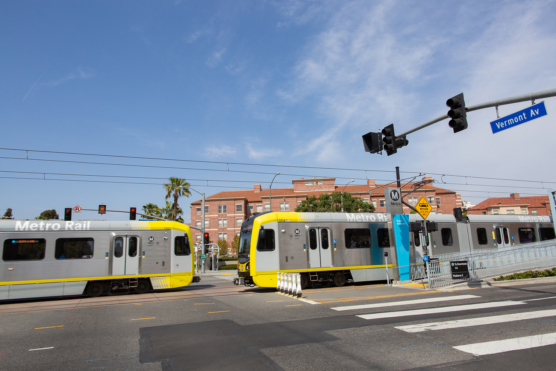 LA Metro Expo Line, Vermont/Expo Station 2017