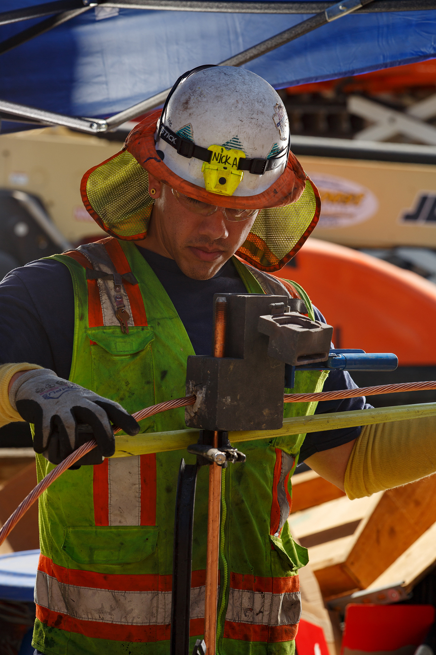 LA Metro D Line Construction Worker 2019