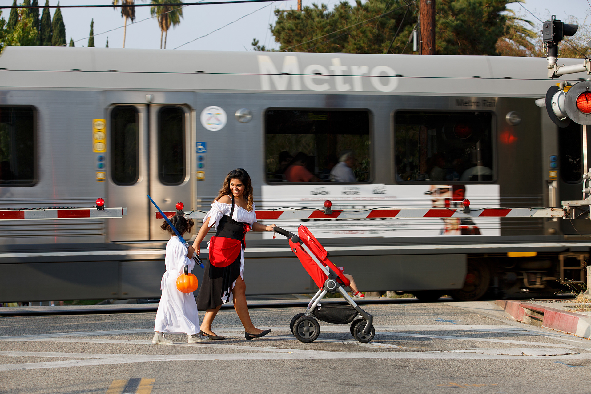LA Metro Halloween Crosswalk Safety, Pasadena 2017