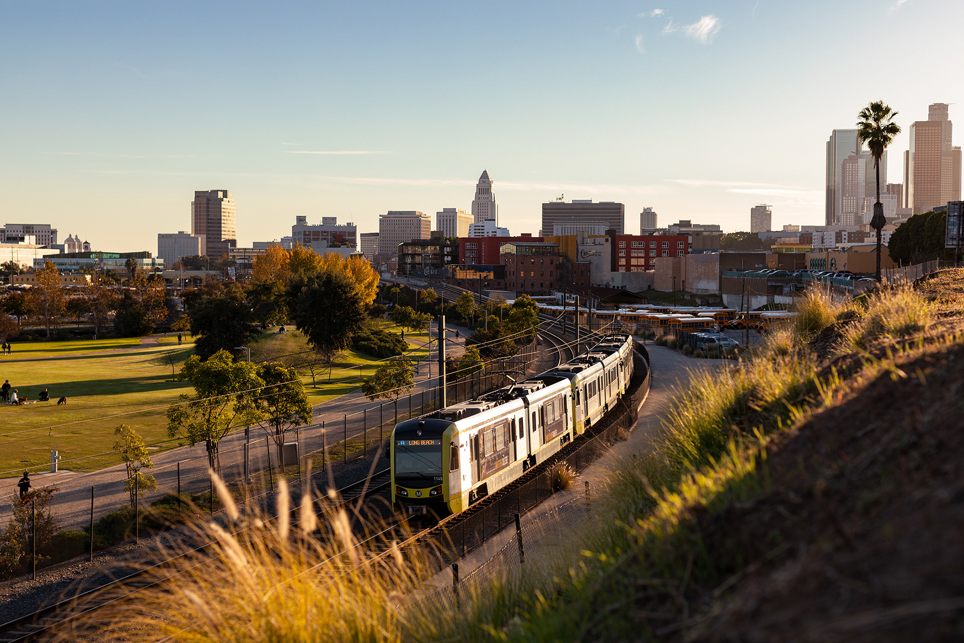 LA Metro A Line Rail, Chinatown Station 2024