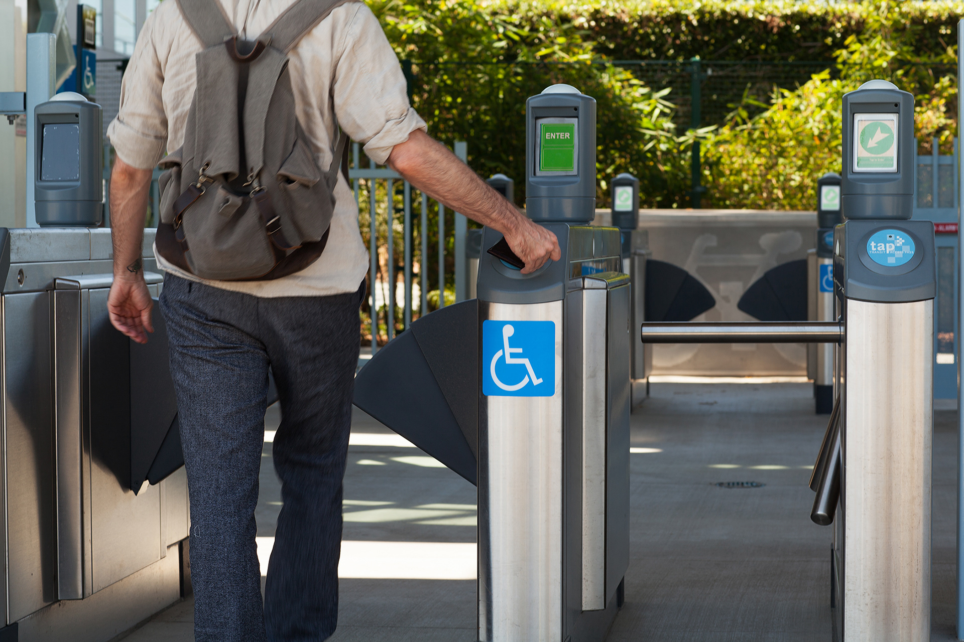 LA Metro TAP Turnstyles, La Cienega/Jefferson Station 2016