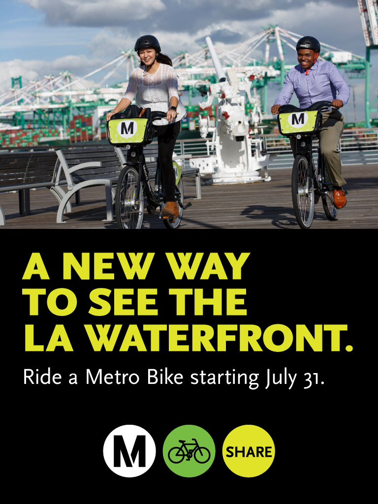 LA Metro Bike Share San Pedro Digital Ads 2017 / *Design by Metro designer