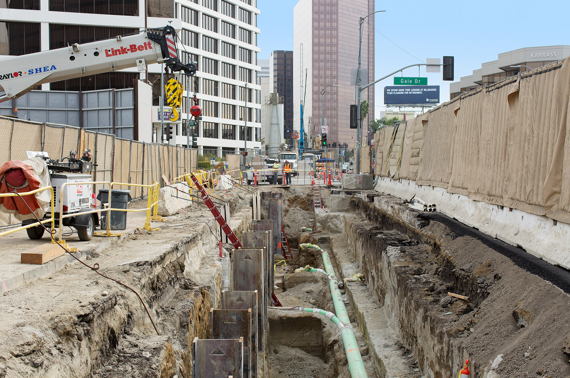 LA Metro D Line Construction 2017