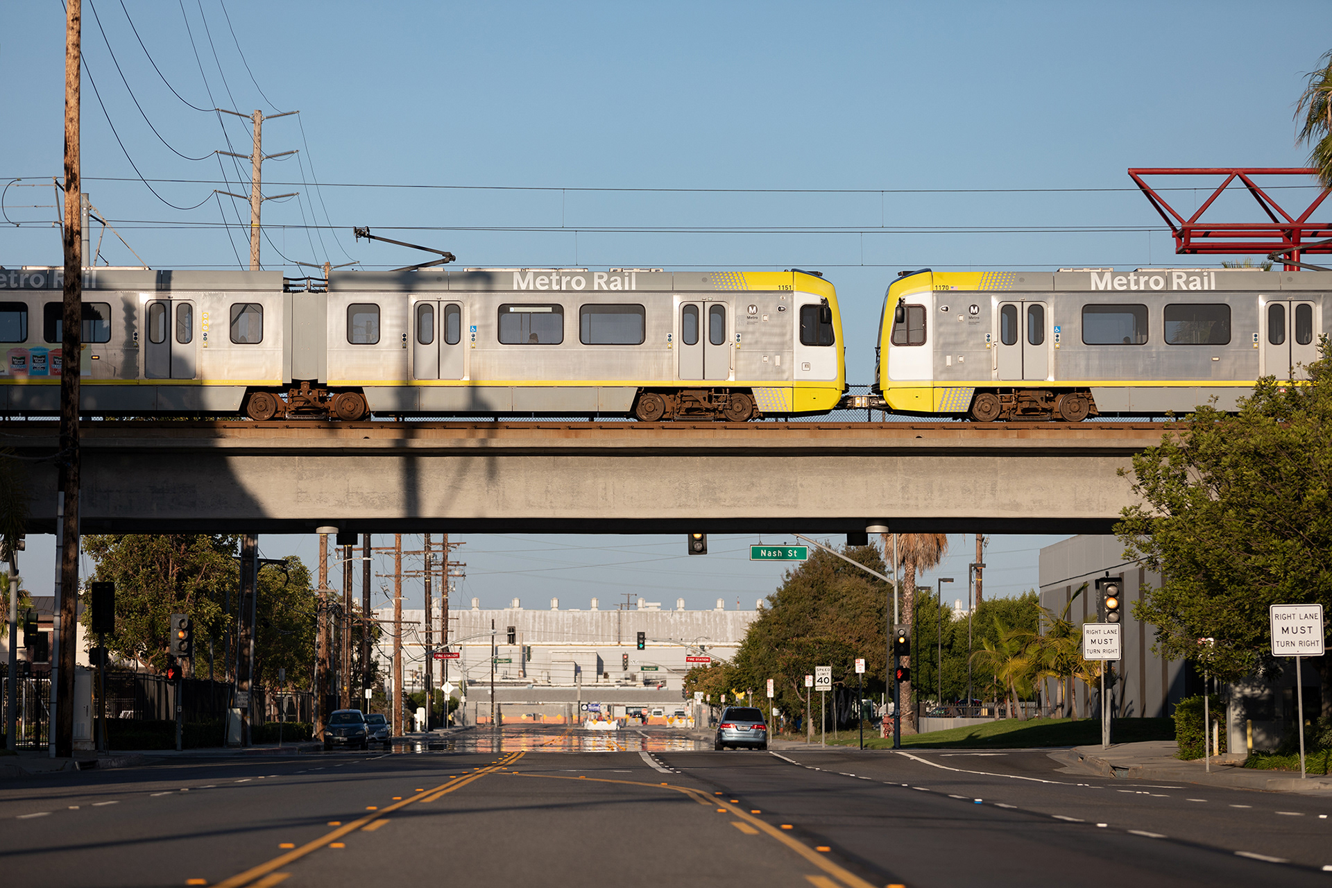 LA Metro C Line Rail, Mariposa Station 2020
