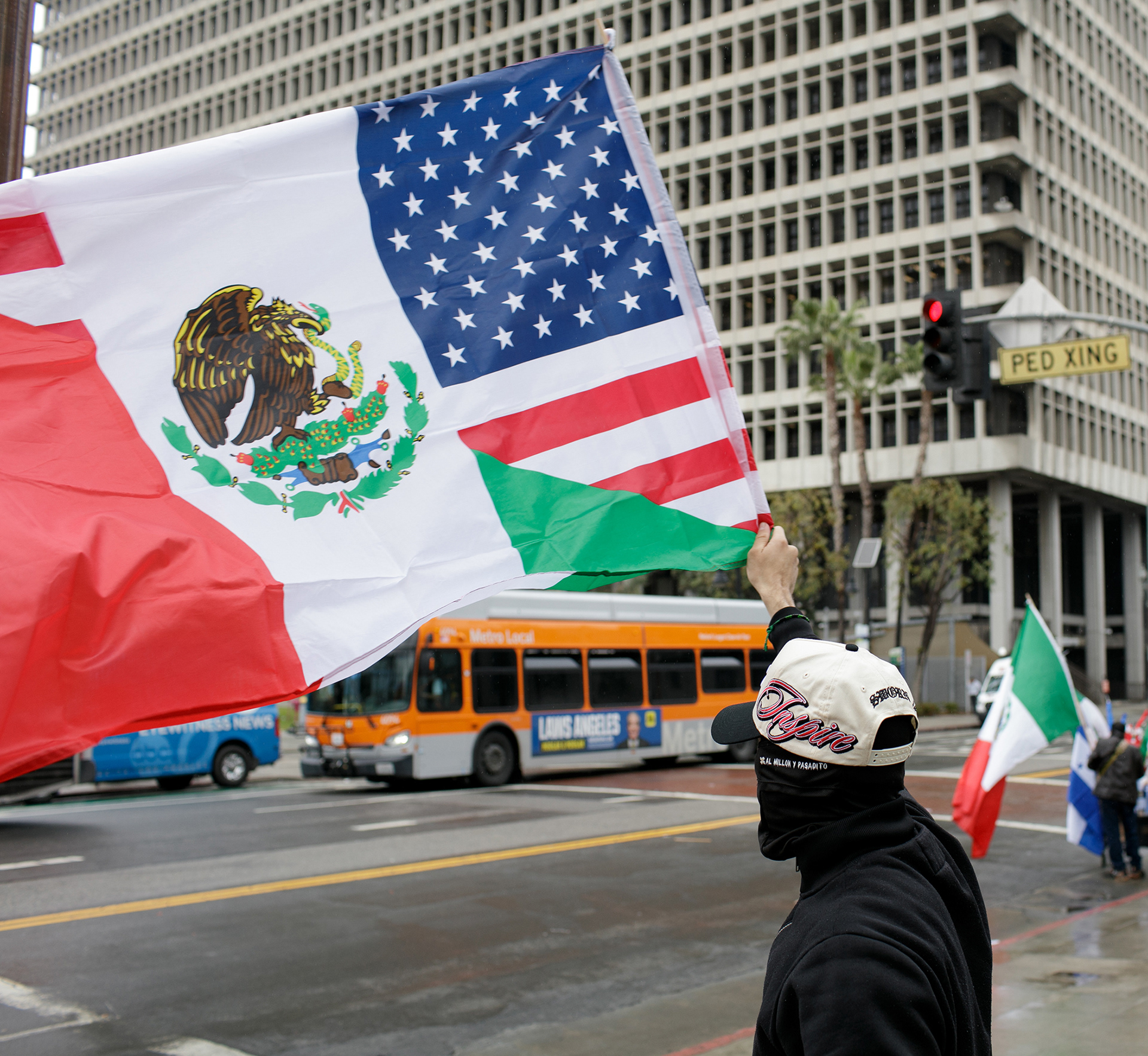 Protest at LA City Hall 2025