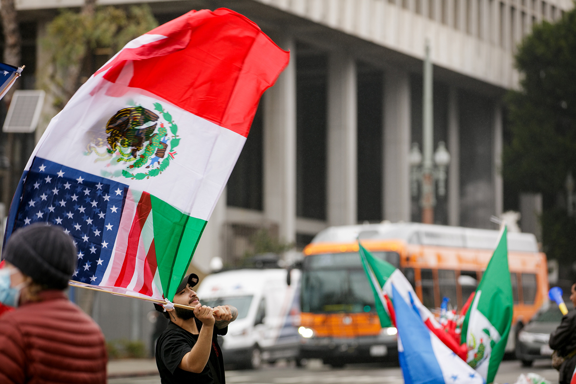 Protest at LA City Hall 2025