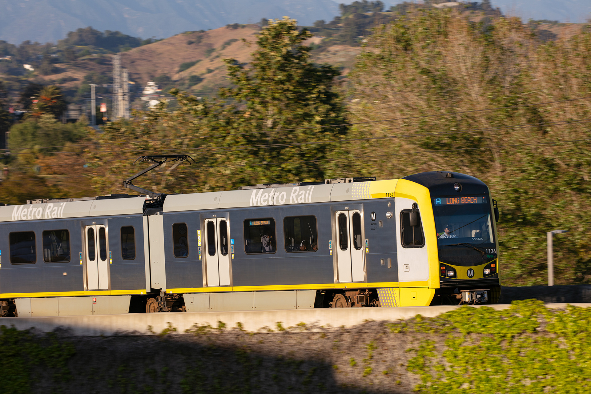 LA Metro A Line Rail, LA Historic Park 2024