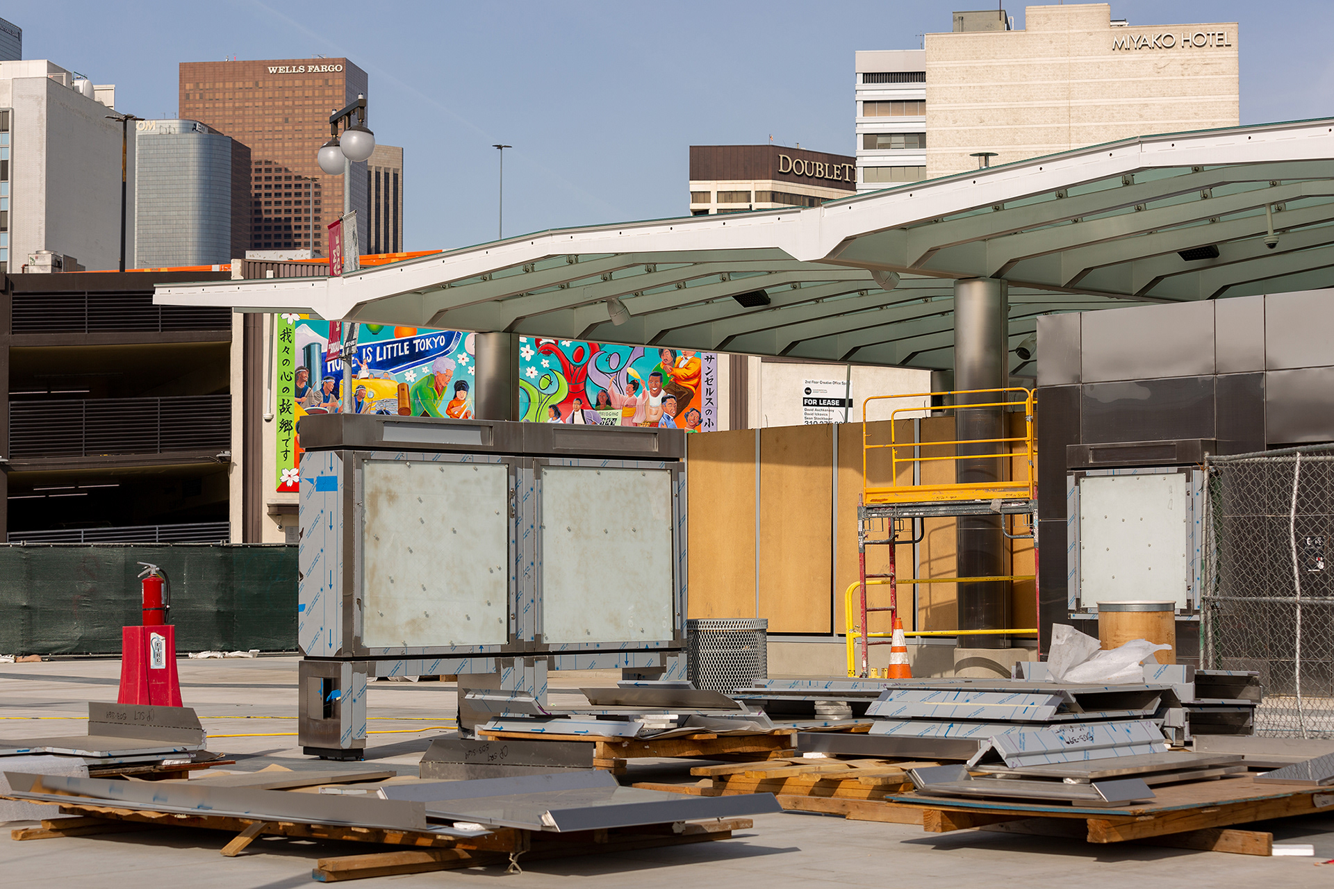 LA Metro Construction at Little Tokyo/Arts District Station 2023
