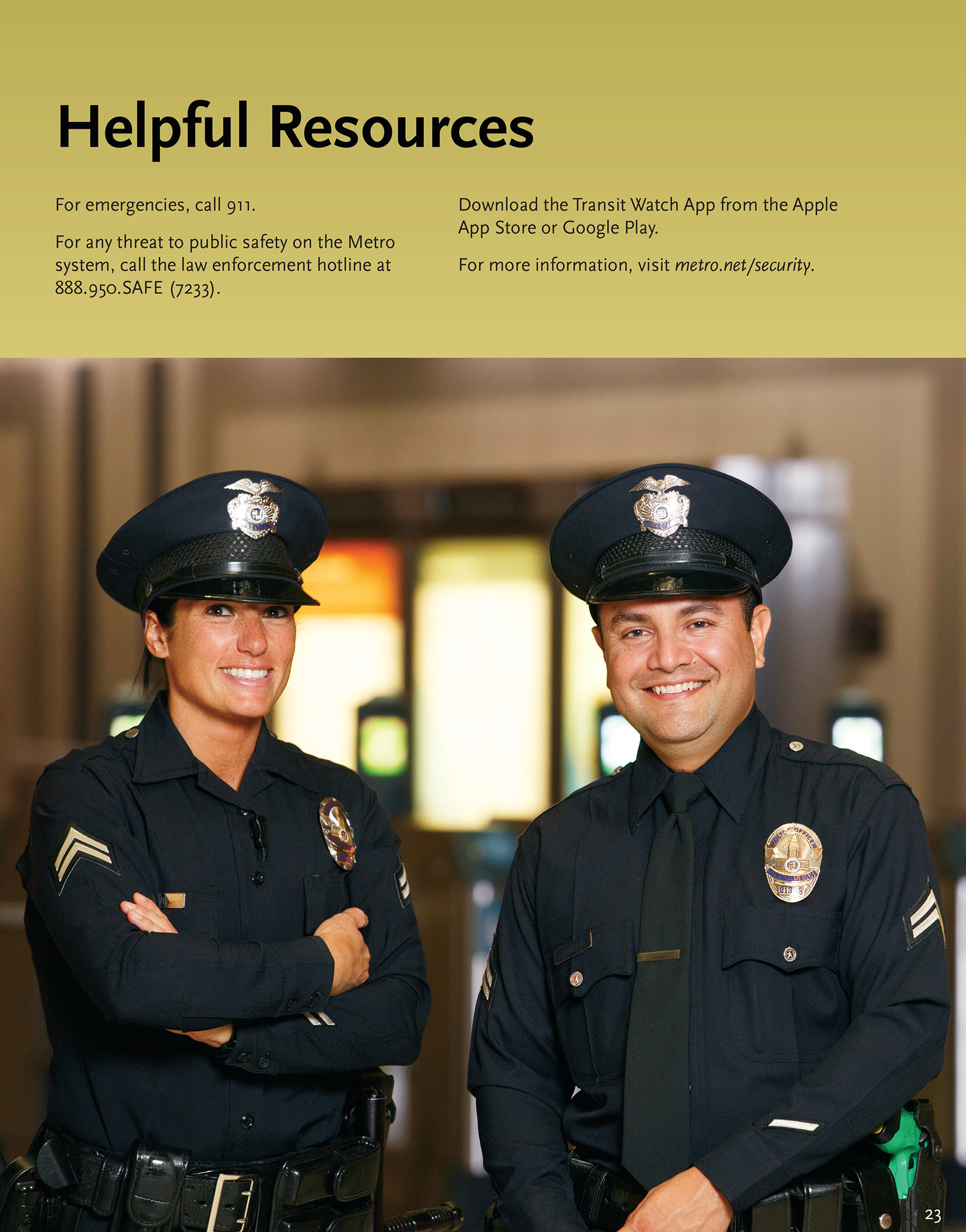 LA Metro Security 2018 Report / *Design by Metro Designer 2019