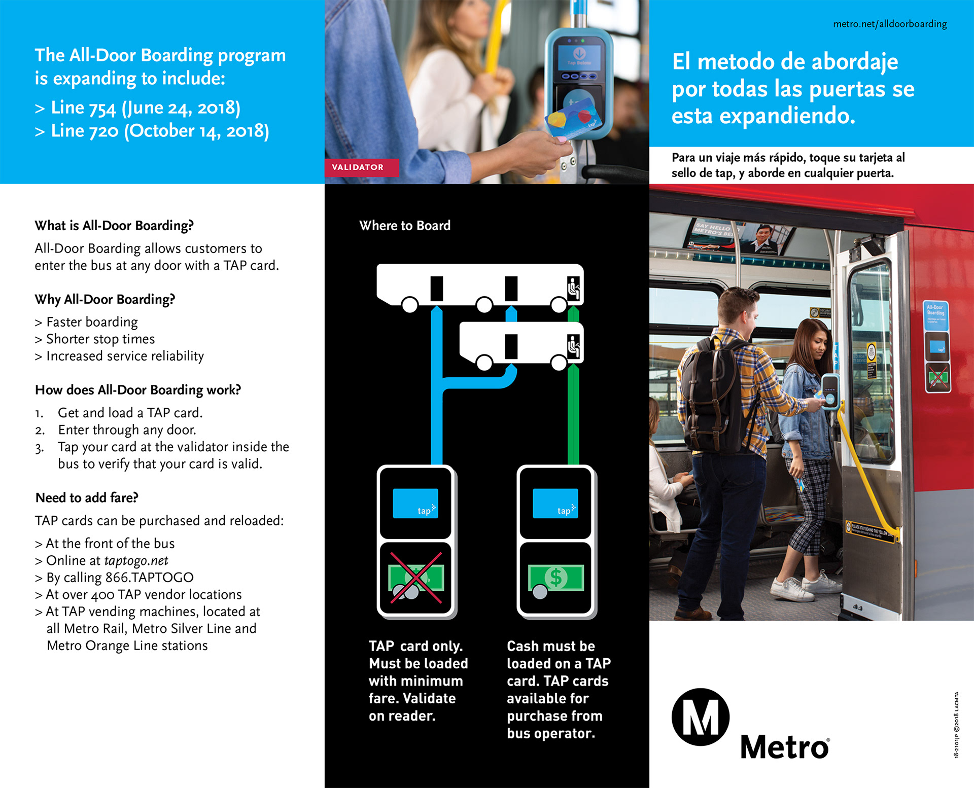 LA Metro All Door Boarding Take One 2018 / *Design by Metro Designer