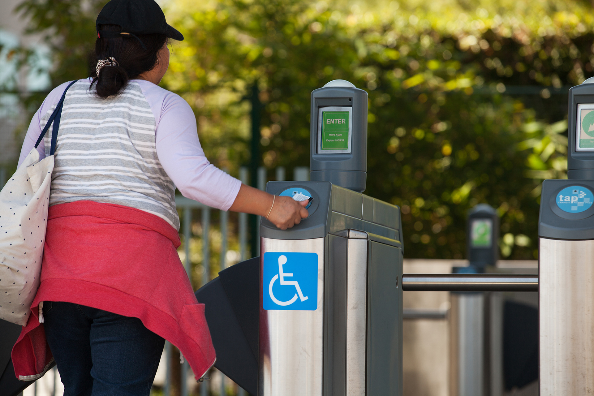 LA Metro TAP Turnstyles, La Cienega/Jefferson Station 2016