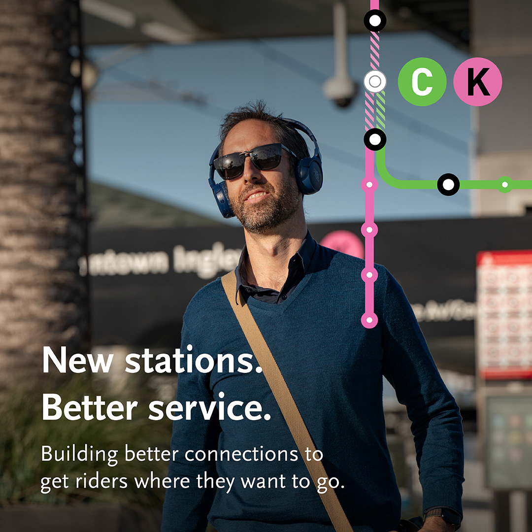 LA Metro C + K Line Connections Digital Ad 2024 / *Design by Metro designer