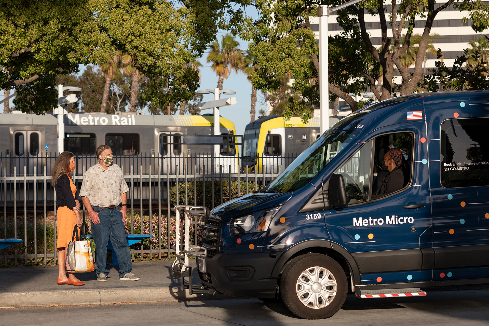 Metro Micro Artesia Station, Los Angeles 2021