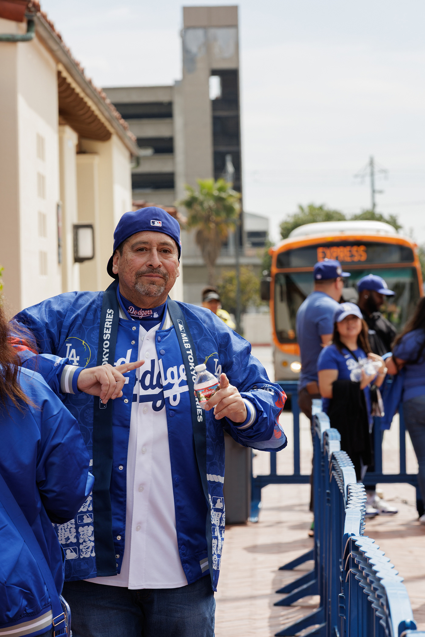 LA Dodger Express Bus Patrons, Union Station 2025