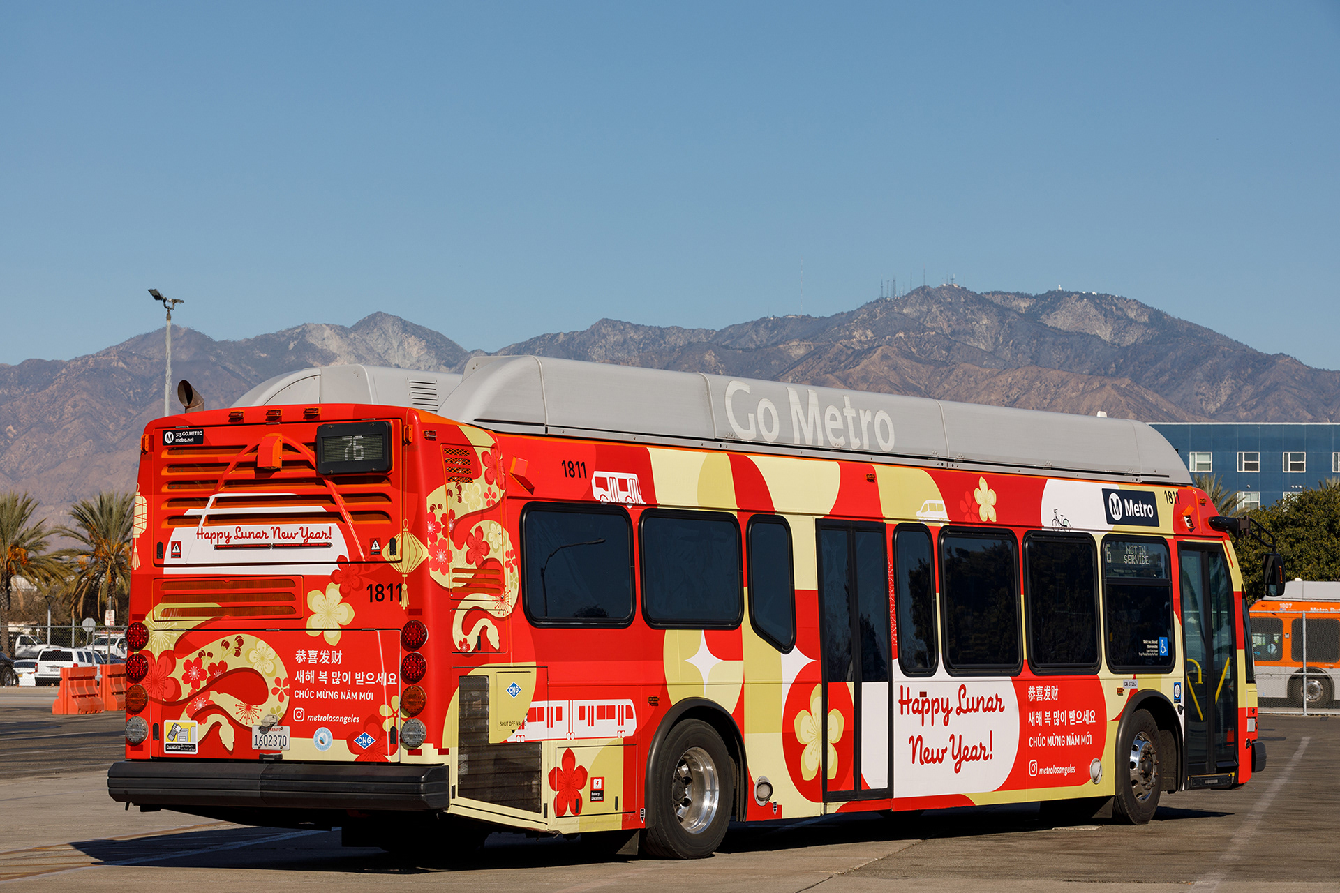 LA Metro Lunar New Year Bus Wrap, El Monte 2025