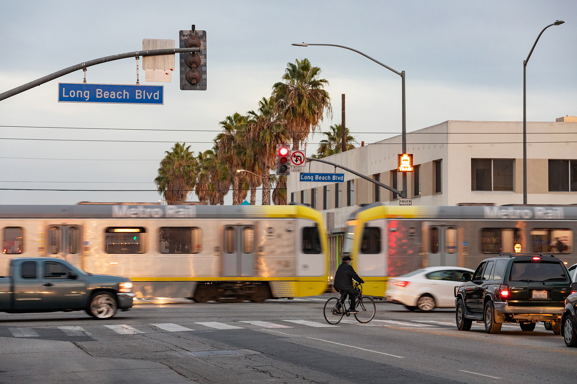 LA Metro A Line Rail, Pacific Coast Highway Station 2020