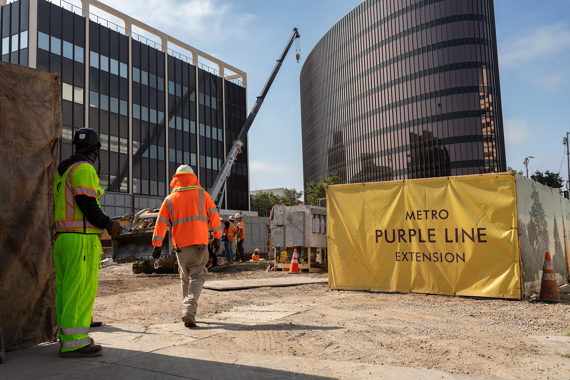 LA Metro D Line Construction, Beverly Hills 2024