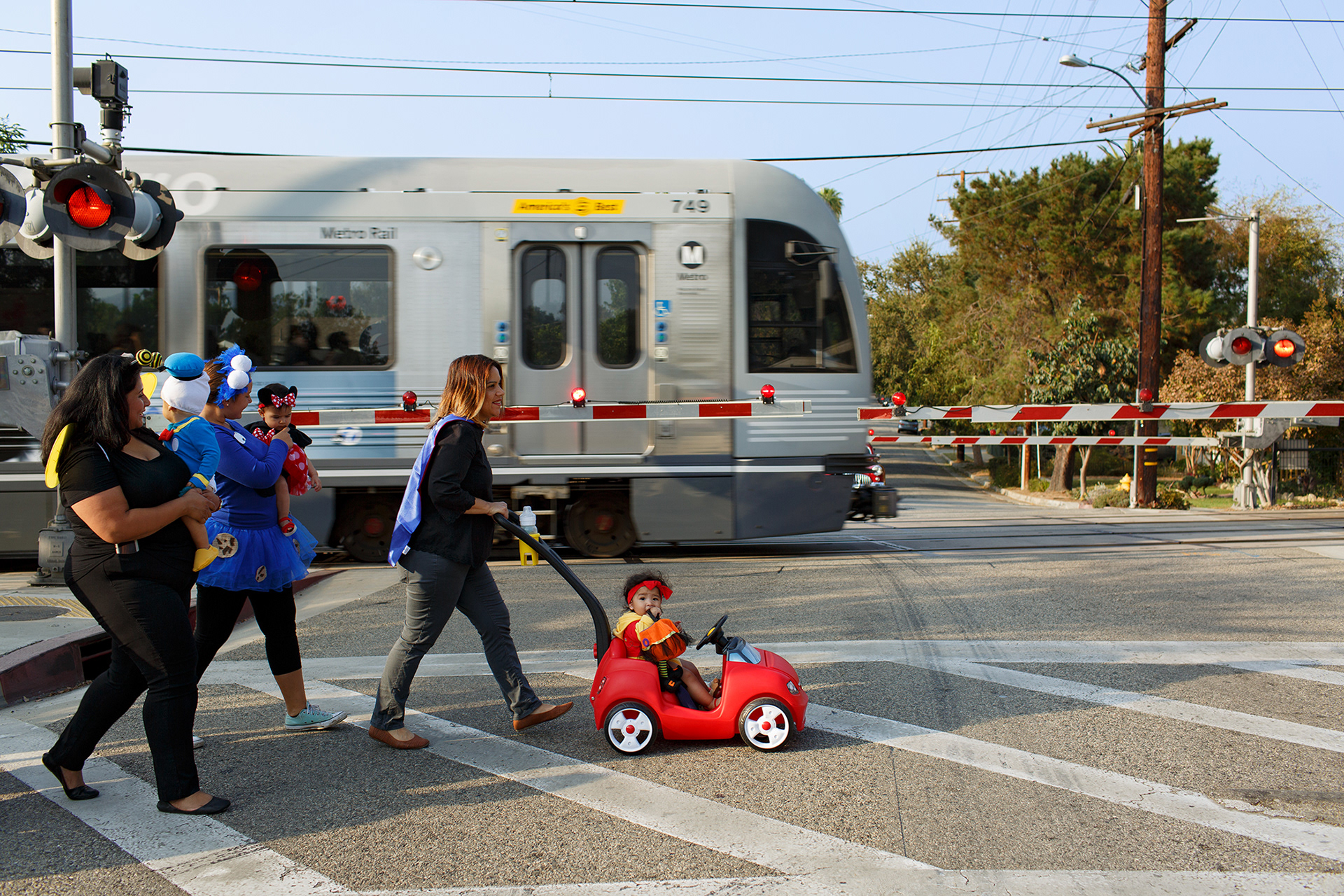 LA Metro Halloween Crosswalk Safety, Pasadena 2017