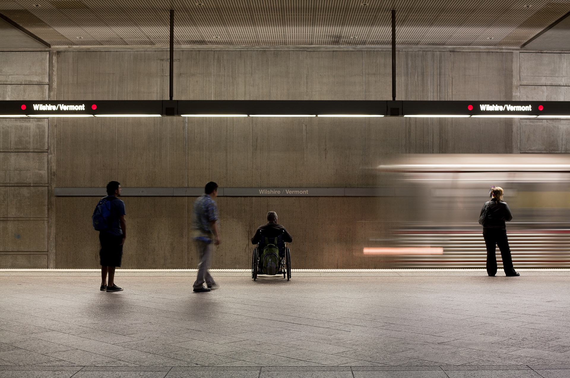 LA Metro Red Line Rail, Wilshire/Vermont Station 2011