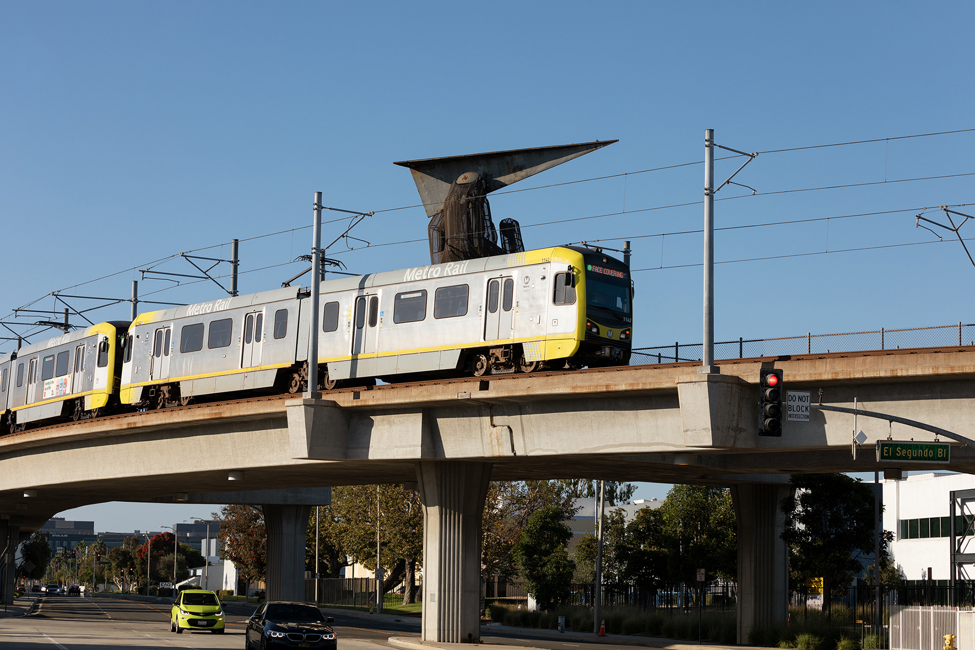 LA Metro C Line Rail, El Segundo Station 2020