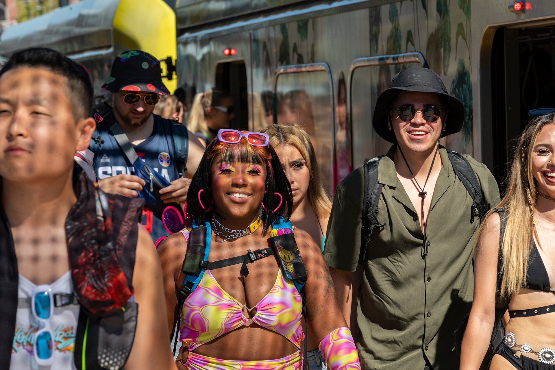 LA Metro Patrons Arriving at Hard Summer Music Festival - 2023