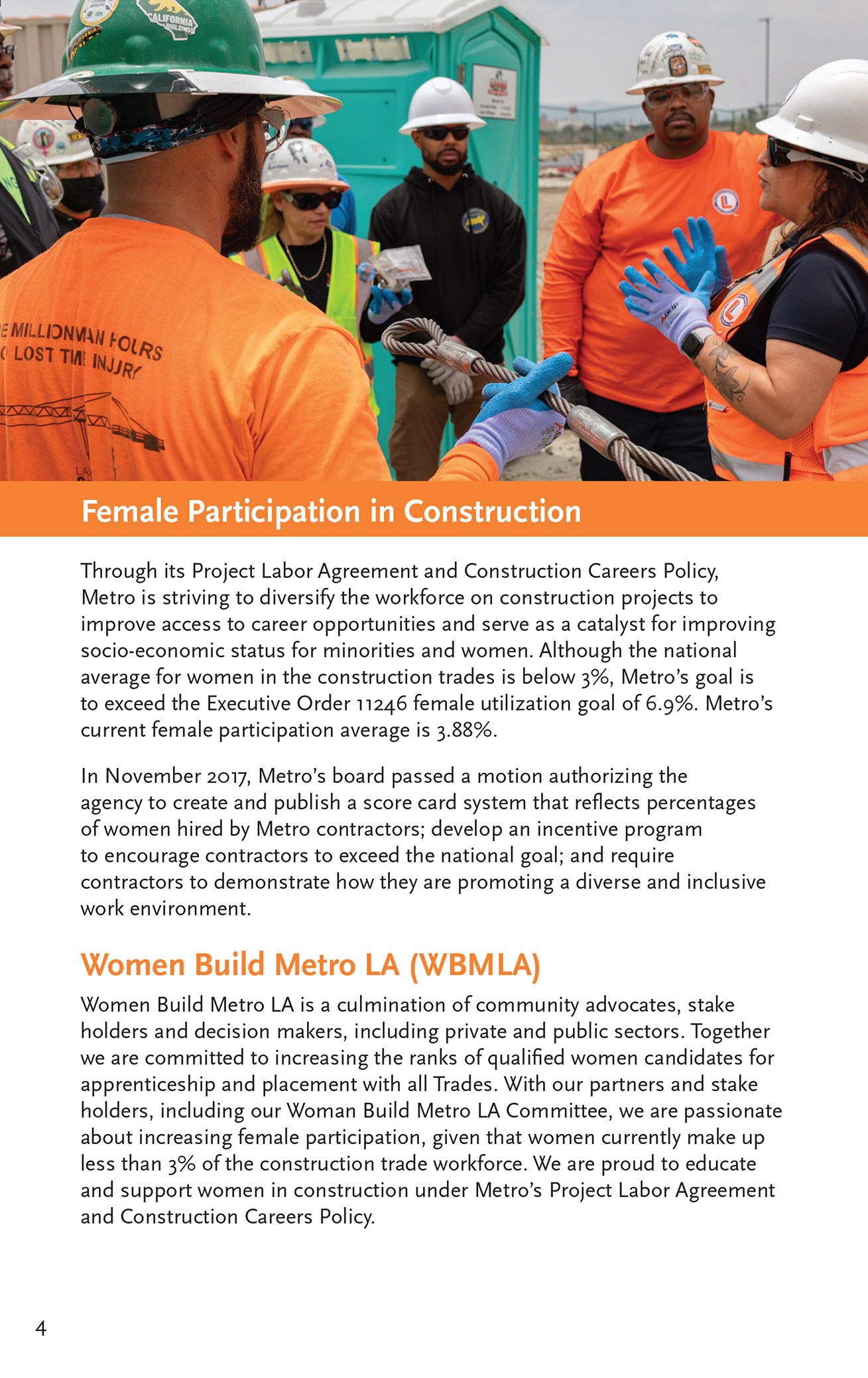 LA Metro's Project Labor Agreement and Construction Careers Policy 2024