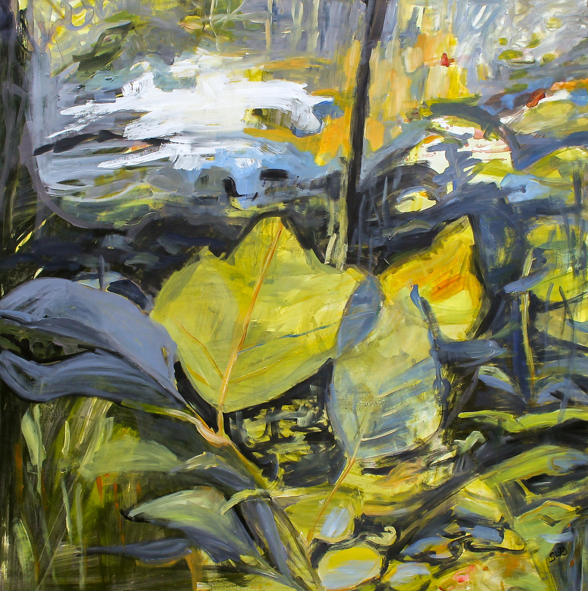 Akryl på lærred 100x100cm