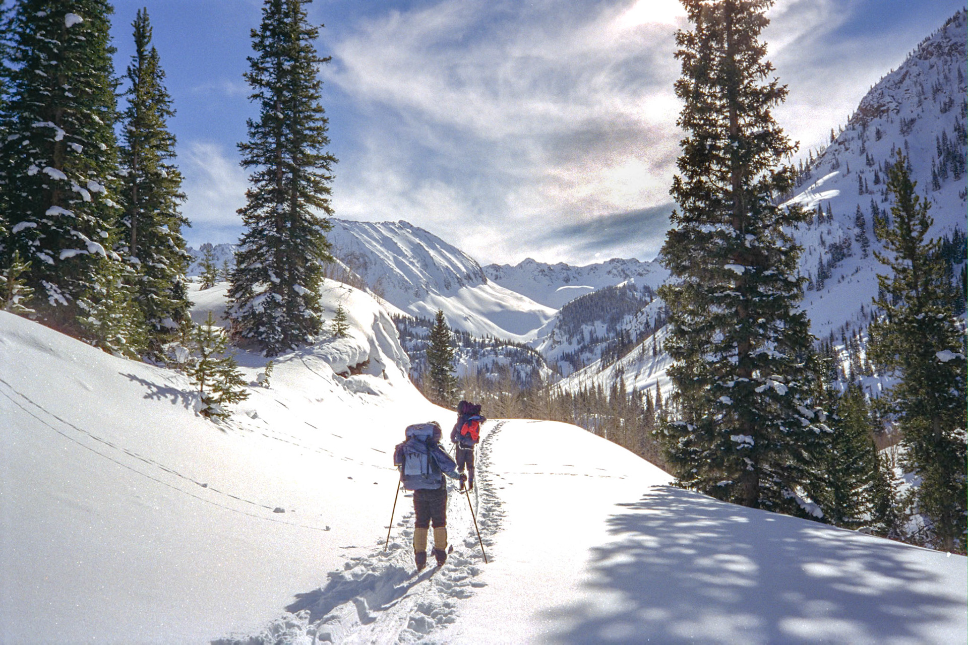 On our way into Lindley Hut