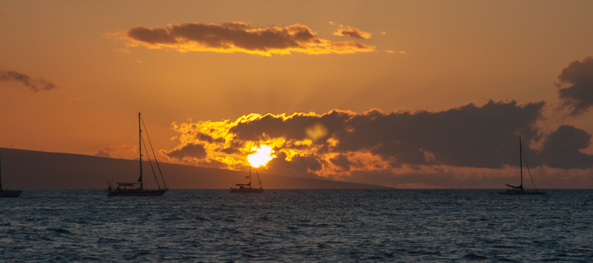 Sunset pictures from Lahina, right next to the harbor.