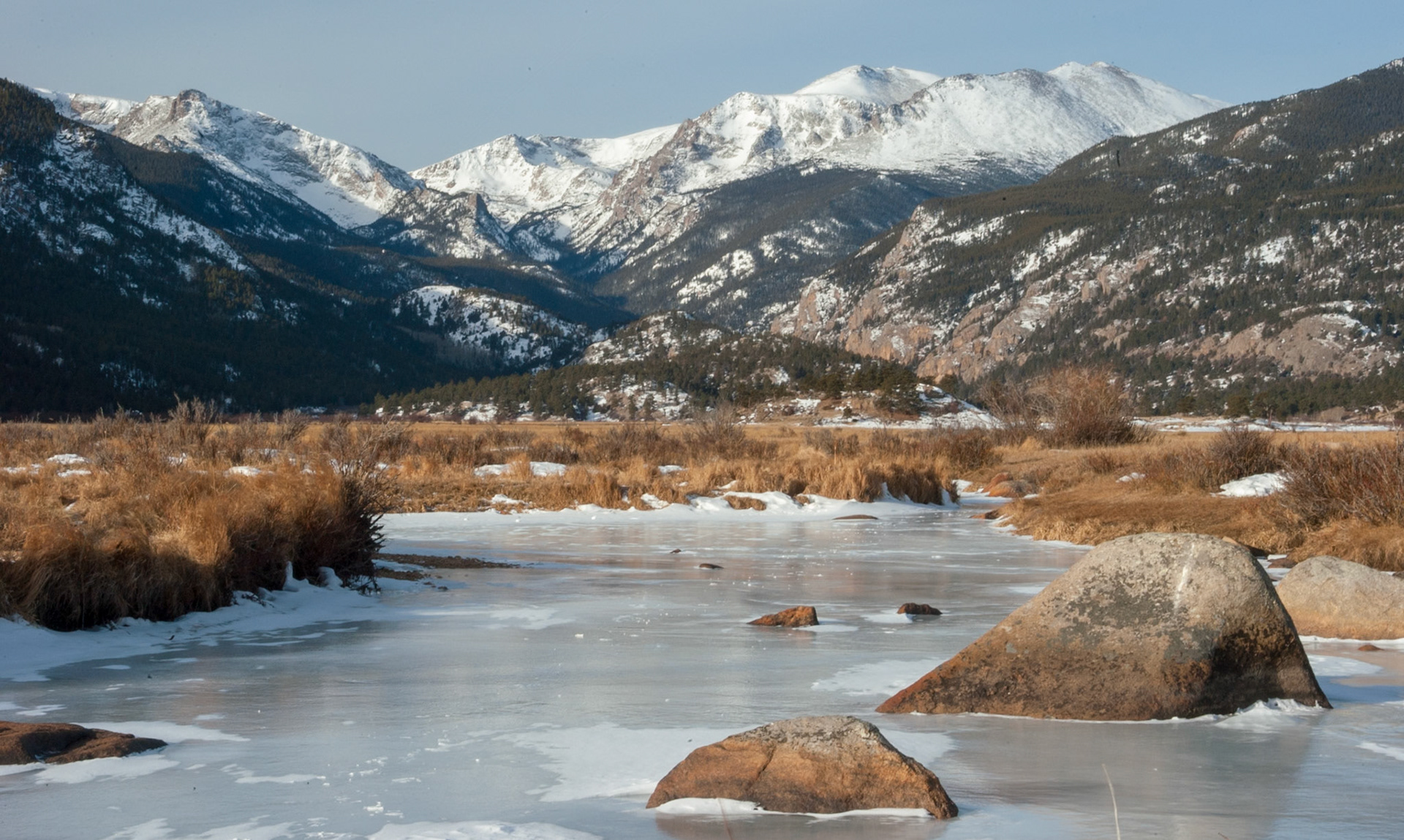 A winter trip up to Lake Isabelle