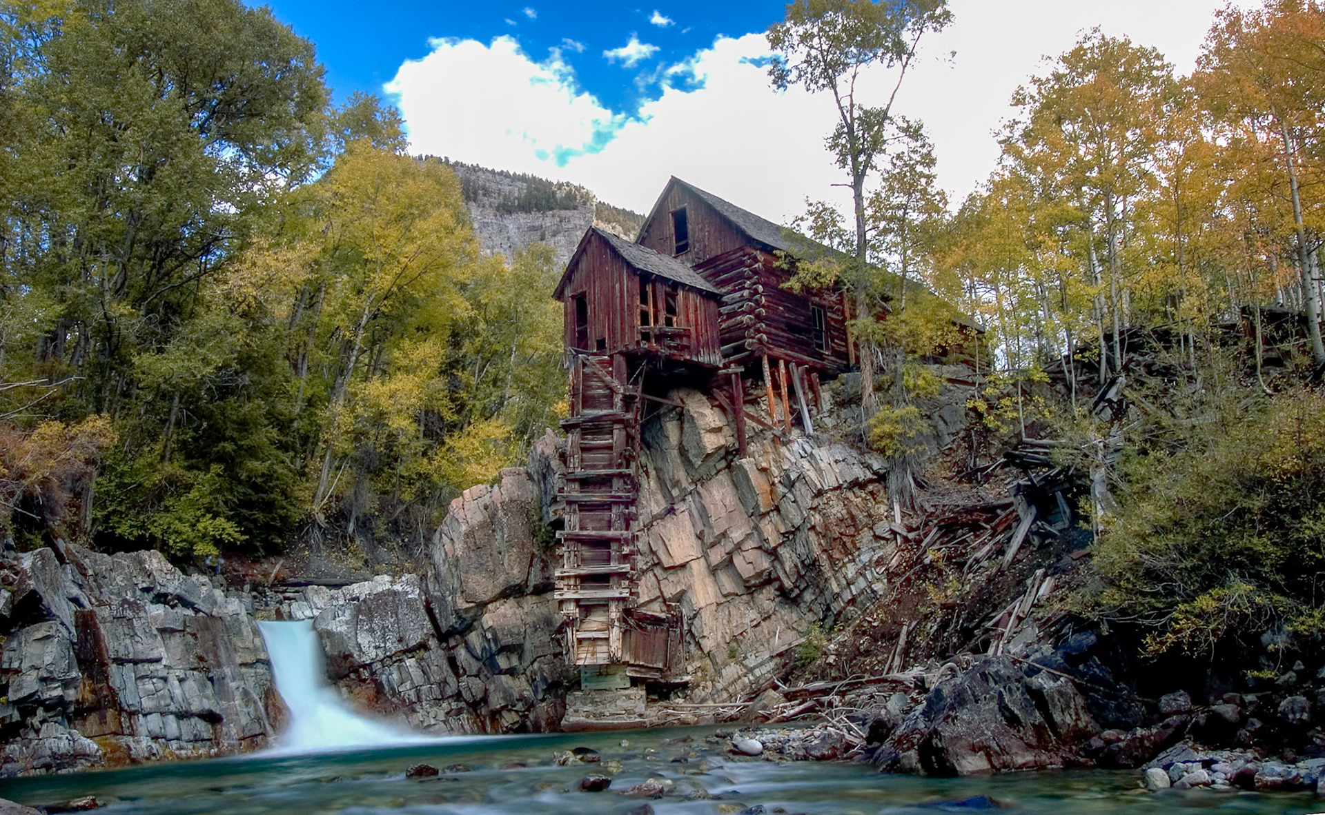 The Crystal Mill just east of Marble, CO