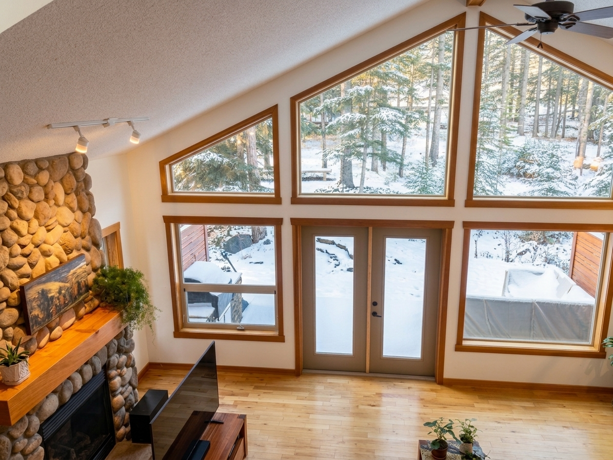 Professionally painted home interior in Canmore, Alberta, by Bow River Painting Co.