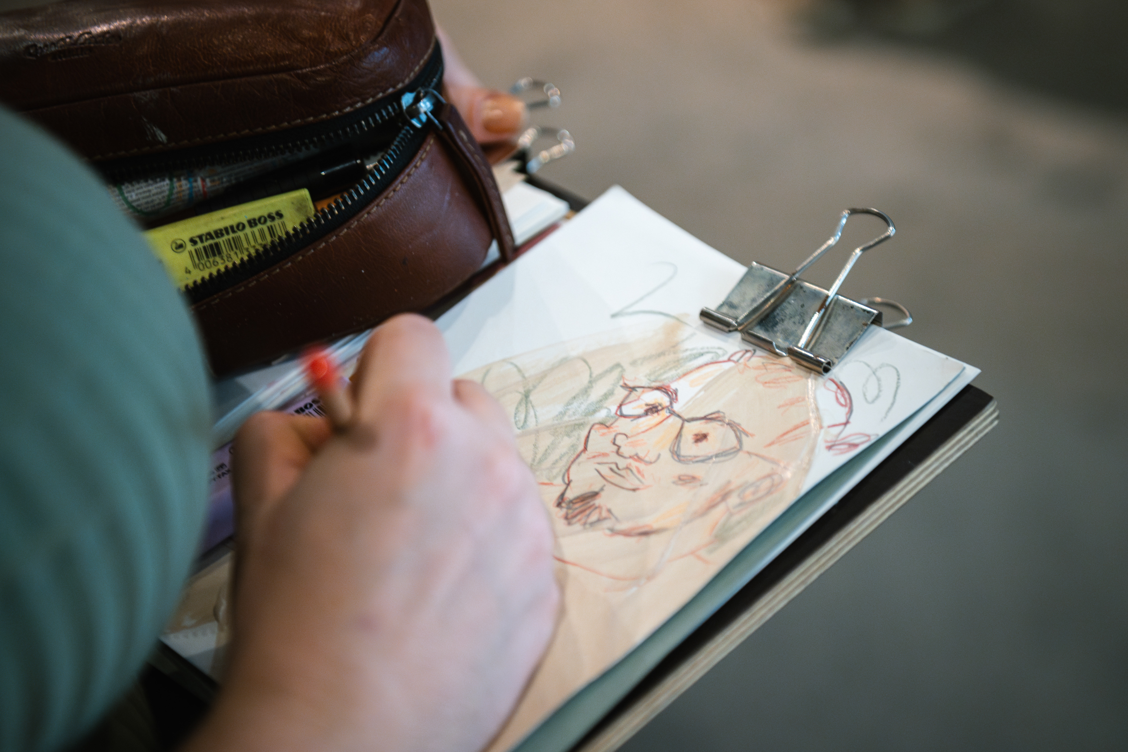 Live Drawing bei einem Event des LWL Naturkunde Museums in Münster, Fotograf: Christoph Steinweg