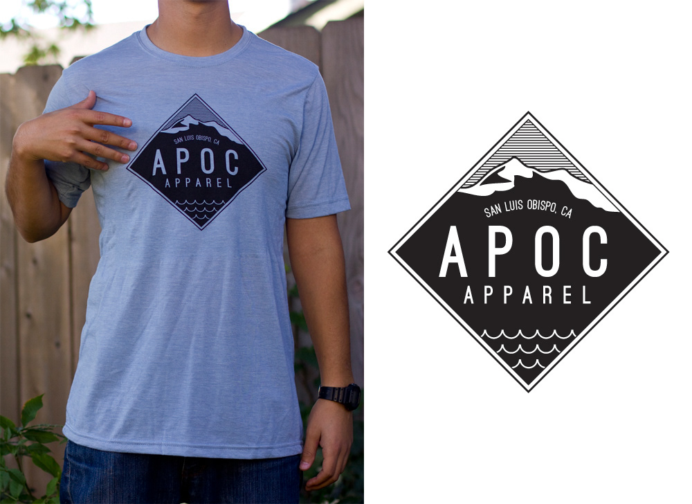 apoc apparel slo design tee shirt t-shirt san luis obispo