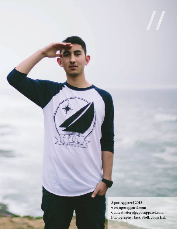 Apoc Apparel spring 2013 lookbook page layout design San Luis obispo