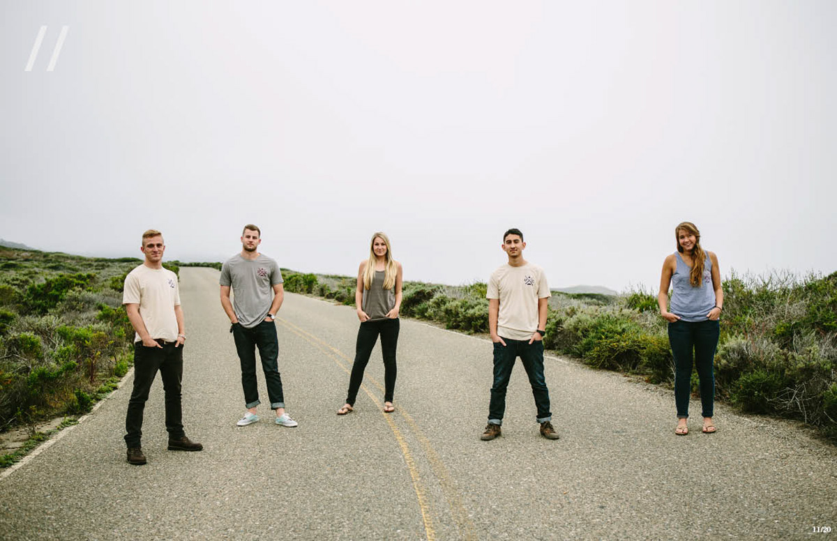 Apoc Apparel spring 2013 lookbook page layout design San Luis obispo