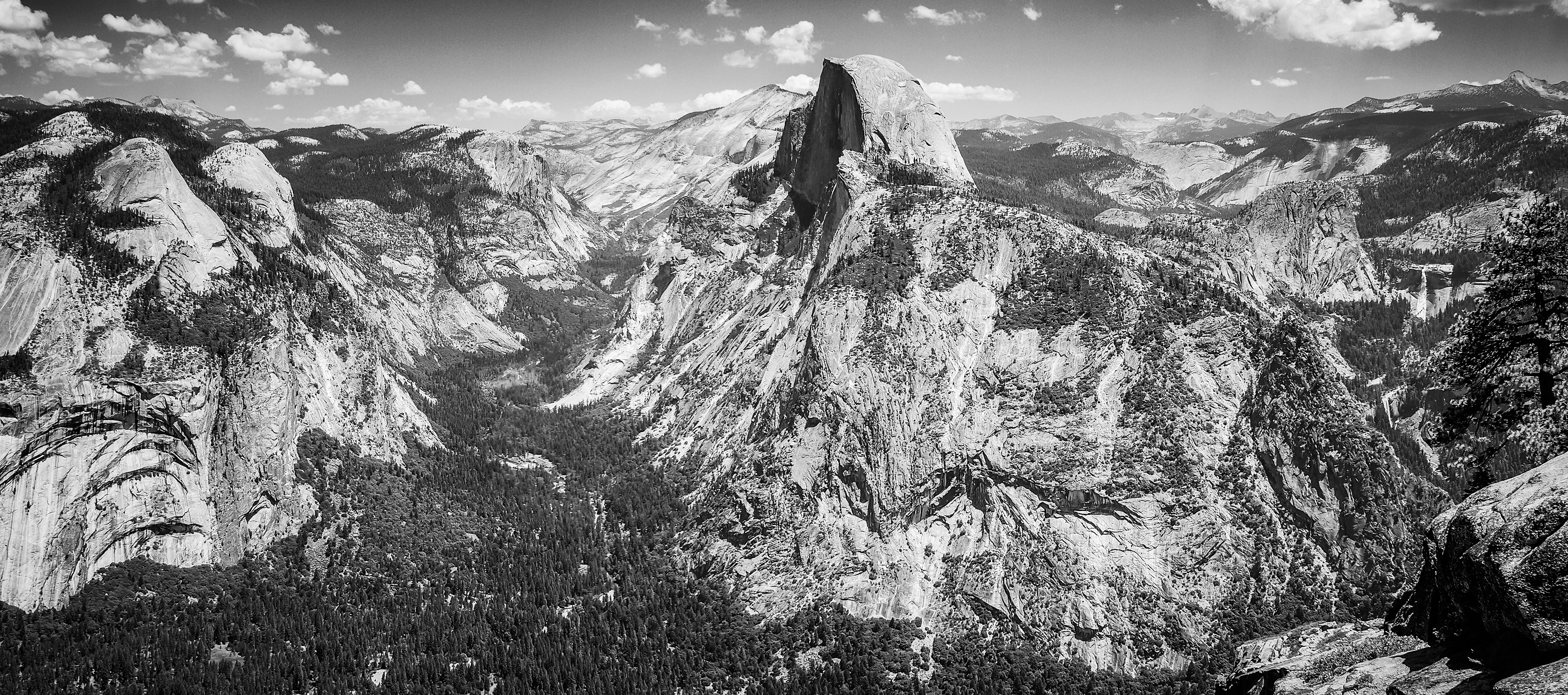 Half Dome, Nevada Fall and Vernal Fall, Yosemite National Park
