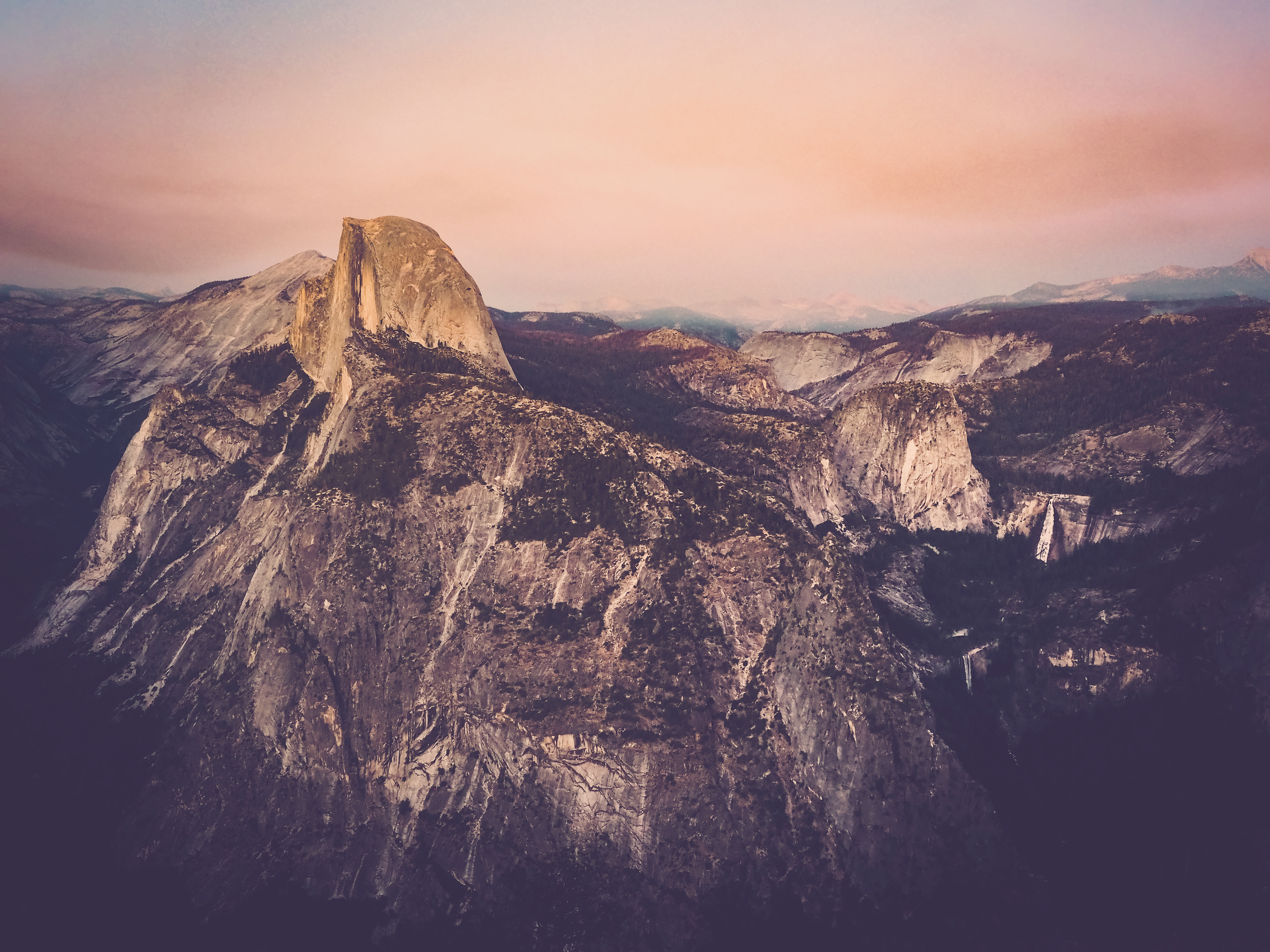 Half Dome, Nevada Fall and Vernal Fall, Yosemite National Park