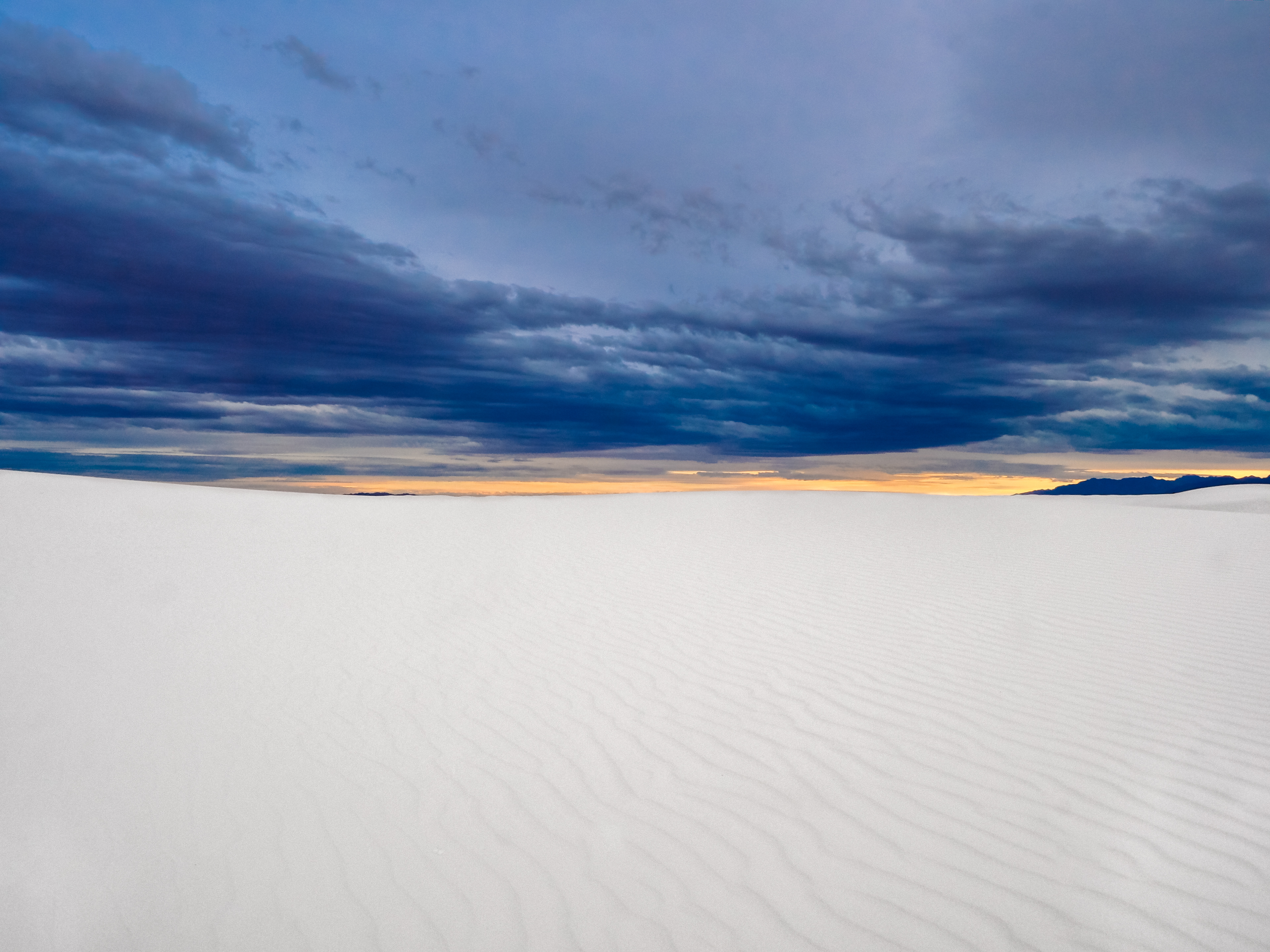 Sunset at White Sands National Monument, New Mexico
