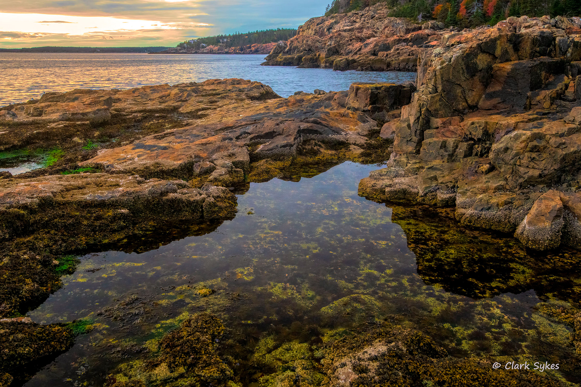 Reflections, Little Hunter's Beach, Acadia National Park, Maine (Image NE-11)