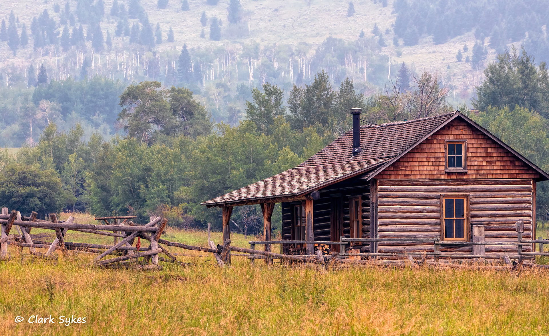 Cabin in Tom Miner Basin, Montana (Image YS-24)