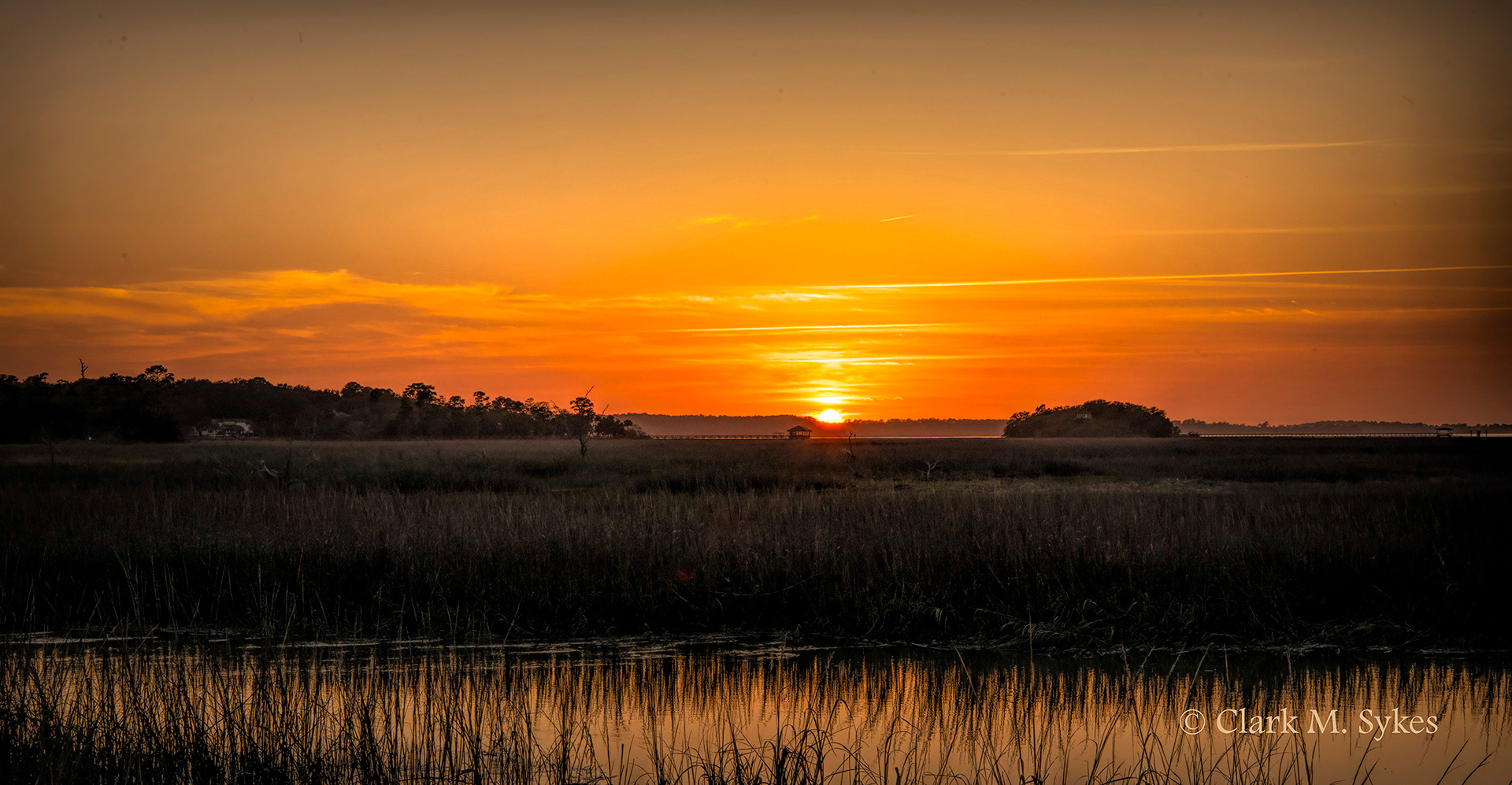 Salt marsh sunset, Hilton Head Island, South Carolina (Image LC-20)