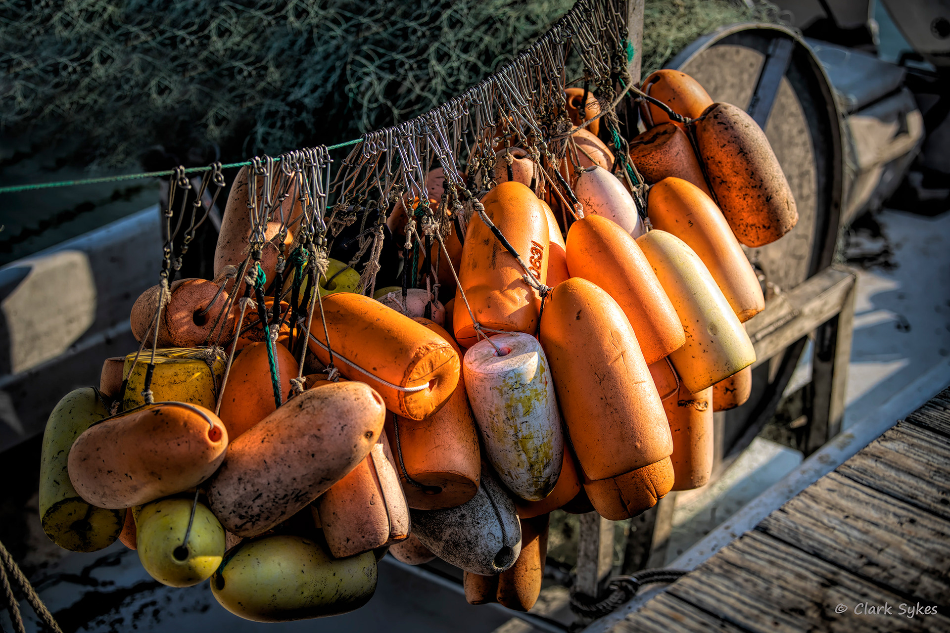 Crabbing floats, Chincoteague Virginia (Image CH-6)