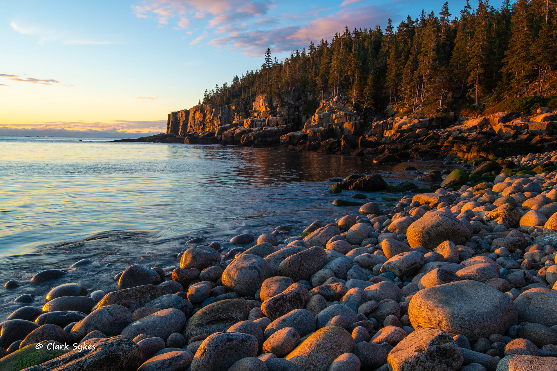 Boulder Beach sunrise, Acadia National Park, Maine (Image NE-1)